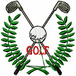Golf Embroidery Design 7 Golf Embroidery Design 7